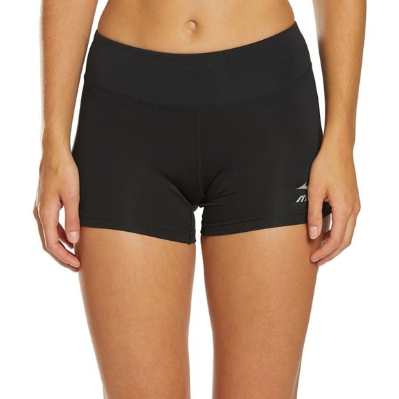 mizuno black volleyball shorts